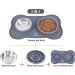Pecute Slow Feeder Dog Bowl Set with Non-Skid Mat - Stainless Steel Water Bowl for Dogs and Cats - Eco-Friendly Design - 13.5oz Grey Bowl - Buy Online on GoSupps.com