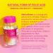 Pink Stork Folate Methyl Folate - Natural Folic Acid for Pregnancy - 60 Capsules - Buy Online on GoSupps.com