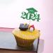 24 PCS 2024 Graduation Cap Cupcake Topper Glitter Class of 2024 Grad Hat Cupcake Picks for 2028 Graduation Theme Party Cake Decorations Supplies Green - Buy Online on GoSupps.com