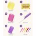 IENIN Self Grip Hair Roller Set - 29 PCS, 3 Sizes Velcro Curlers with Clips and Comb - Salon Hair Dressing Jumbo Rollers for Long, Medium, Short Hair - Multi-colored - Buy Online on GoSupps.com