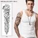 SOOVSY Full Arm Temporary Tattoo with Bird, Daisy, Rose, Peony Design - 46 Sheets for Women, Girls, Boys. Half Arm Fake Tattoos for Men - Realistic Sleeves - Buy Online on GoSupps.com