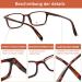 Shop Cojwis Blue Light Blocking Reading Glasses - 2 Pack Tortoiseshell - Spring Hinge Anti-Dizzy for Men & Women - 0.50x Magnification - Buy Online on GoSupps.com