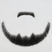 ZigZag Black Human Hair Beard Extension for Men - Realistic Costume Fake Beard | Beard6 - Buy Online on GoSupps.com