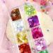Leaves Nail Art Glitters - 12 Colors Holographic Leaf Sequins for Acrylic Nails | 3D Flakes for Fall & DIY Craft Decoration - Laser Sparkle for Festival Makeup - Buy Online on GoSupps.com