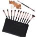 ZOREYA 12 Pcs Professional Eye Makeup Brush Set with Carrying Bag - Black - Buy Online on GoSupps.com