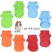 KINGMAS 4 Pack X-Small Dog Shirts - Pet Puppy T-Shirt Clothes Outfit Apparel Coats - Buy Online on GoSupps.com