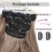 YDDM 24-Inch Clip-In Hair Extensions - Smooth Realistic Synthetic Hair - 4pcs Full Head - Affordable & Easy to Use for Women - Buy Online on GoSupps.com