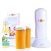Sunzze warm wax roll-on set wax cartridge heater with 2 wax cartridges fleece strips and after wax lotion (honey set)