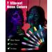 Buy Creamify 7-Piece Neon UV Body Painting Colors Set - Washable Face Paint & Glitter for Kids Parties - Glow in the Dark Makeup Pencils - Buy Online on GoSupps.com