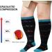 Plus Size Compression Sock For Men and Women: Graduated Compression Stockings for Support Flight Travel Running Pregnancy Sports Edema Nurses Athletic 20-30 mmHg 1Pairs Electrocardiogram 3XL - Buy Online on GoSupps.com
