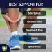 Thoxcare Calf Compression Sleeve for Men Women (1 Pair) - Leg Support Compression Socks for Running - Black/Gray, Large - Buy Online on GoSupps.com