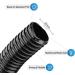 Pisces Flexible Pond Hose Pipe | 50mm (2 inch) x 5 Metre Roll | Corrugated Black Tubing for Filter Pumps and UVC Systems - Buy Online on GoSupps.com