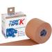 TIGERTAPES Tiger K Tape Beige 5cm x 5m | Elastic Therapeutic Muscle Support Tape - Buy Online on GoSupps.com