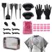 29 Pcs Tools for Hair Colouring Kit Hair Dying Tools Kit DIY Beauty Salon Hair Bleaching Tools Kit for Men Women - Includes Hair Tinting Bowl Hair Dye Brush Ear Cover Hair Dye Gloves Hair Clips