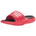 adidas Unisex-Adult Alphabounce 2.0 Slides Sandal 11 Women/10 Men Vivid Red/White/Black