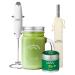 Chamberlain Coffee Matcha Starter Pack - Green Tea Matcha Powder Kit - Ceremonial Grade Matcha Tea Milk Frother Mason Jar Stainless Steel Straws - 1.06 Oz Tin Original Matcha