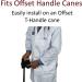 Crutcheze Premium USA Made Cane Pad - Comfort for Walking Canes T-Handle - Buy Online on GoSupps.com