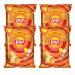 Lays Potato Chips (West Indies Hot and Sweet Chilli) Flavor (50 Gram) - Slow-Cooked Potato Crunchy Chips & Snacks (Pack of 4)