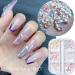 6 Grids Manicure Jewelry Accessories Winter Diamond 3D Nails Rhinestones Aurora Crystal Snowflakes Resin(B) - Buy Online on GoSupps.com