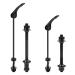 JSMTKJ 1 pair of bicycle hollow shaft quick clamping bicycle axis set bicycle skewers rear wheel hollow axis bicycle front axle for 20 22 24 26 28 inch bicycle axles (black)