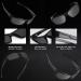 KastKing Kateel Polarized Sport Sunglasses - UV Protection for Driving, Fishing, Cycling, Running - Gloss Black/Smoke Lens - Buy Online on GoSupps.com