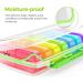 AUVON Weekly Pill Organizer AM PM - Moisture-Proof 7 Day Portable Pill Box for Vitamins & Medication - Buy Online on GoSupps.com