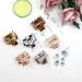 Kavya 6-Piece Non-Slip Hair Clips for Women | Small Angular Tortoise Acetate & Leopard Clips | Perfect for Thin Hair - Buy Online on GoSupps.com