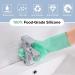 Louis Donne Silicone Cleaning Gloves - Reusable Wash Gloves with Bristles - Dishwashing Gloves with Scrubber - Ideal for Household, Car Washing, and Pet Grooming - Green - Buy Online on GoSupps.com