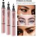 FITDON 3PCS Double-sided Liquid Eyeliner Stamp Waterproof Smudge-proof Long Lasting Wing Eye Liner Star Heart Seal Stamp Makeup Tool 1 count (Pack of 3) - Buy Online on GoSupps.com