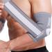 Neotech Care Elbow Brace Support Sleeve - Adjustable Compression Strap - Gray - Size M 1 Pair - Buy Online on GoSupps.com