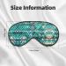 SSIMOO Mermaid Scale Print Eye Mask - Ultra-Soft Light-Blocking for Optimal Comfort & Restful Sleep - International Shipping Available - Buy Online on GoSupps.com