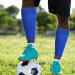 Buy Calf Compression Sleeves for Sports Footless Support Stockings for Football Running & Cycling Blue High Knee Waden Bandages - Buy Online on GoSupps.com