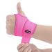 Wrist bandages compression bandage for pain relief wrist support for sports fitness strength sport and everyday life Wrist Wrap for women and men suitable for left and right hand (pink)