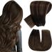 Hetto extensions tress real hair remying extensions real hair treat extensions brown real hair ombre darkest brown to ash brown #2/8/2 80g 35cm 3-2 #2/8/2 ombre darkest brown