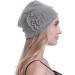 Osvyo Chemo Headwear Turban Cap for Women - Cancer Beanie Hair Loss | One Size Cotton Light Grey - Buy Online on GoSupps.com