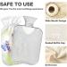 NAANLE 2L Hot Water Bottle with Cover - Watercolor Butterfly Design for Back Pain Relief & Warmth Therapy | Transparent Hot Water Bottle for Hands & Neck - Buy Online on GoSupps.com