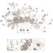 Angoily Bridal Hair Comb Hair Comb Bridal Comb Rhinestone Hair Accessories Hair Decor Teasing Combs for Women Pearl Decor Tiara Exquisite Hair Comb Hair up Wedding Alloy Bride - Buy Online on GoSupps.com