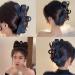 Proamate Bow Hair Claw Clip for Women Girls Bow-knot Hair Claw Clips Barrettes for Thick Thin Hair Big Bows Hair Claws Barrette Nonslip Hair Clips for Women (1PC Black) 1PC Black - Buy Online on GoSupps.com
