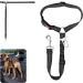 65-100cm Adjustable Dog Seat Belt for Cars UK Black Elastic and Crushioning Dog Car Harness with Headrest Safety Clip Durable and Heavy Duty - Buy Online on GoSupps.com