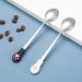 4-Piece Stainless Steel Pet Can Spoons Set - White and Black | Dog and Cat Food Spoons - Buy Online on GoSupps.com