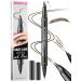 iMethod Curved Eyebrow Pen - Eyebrow Pencil Brow Pencil 2-in-1 Dual-Ended Microblading Eyebrow Pen with Micro-Fork-Tip and Precise Brush-Tip Create Natural Hair-Like Brows Last All-Day Dark Brown 02 Dark Brown