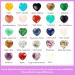 VMUGGA 24-Piece Heart-Shaped Crystal Stones Set | Natural Rose Quartz Amethyst Obsidian Tiger Eye | Perfect for Meditation Crafts & Gifts - Buy Online on GoSupps.com