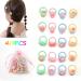 40pcs Baby Cartoon Hair Tie Set | Multicolor Mini Hair Bands for Girls | Seamless Ponytail Holder | Tiny Rubber Bands for Toddlers | Ice Cream Design - Buy Online on GoSupps.com