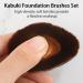 Leezead Oval Kabuki Foundation Brush - High Density Hexagon Face Makeup Brush for Liquid, Cream, and Powder - Concealer Brush for Flawless Blending - Buy Online on GoSupps.com