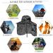 Sun Blocker Hat with Neck Flap for Outdoor Protection - Dark Grey Camo - Buy Online on GoSupps.com