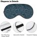 Floral Paisley Design Sleep Mask for Women | Adjustable Eye Shades & Elastic Strap for Comfort - Buy Online on GoSupps.com