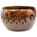 Rosewood Yarn Storage Bowl with Carved Holes | Knitting Crochet Accessories - Medium | Nagina International - Buy Online on GoSupps.com
