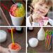Disposable Snow Cone Spoon Straws Plastic Spoon Drinking Straws Assorted Colors 100 Pack - Buy Online on GoSupps.com