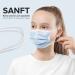 HARD 50pc Disposable Face Masks Made in Germany | Small Size Blue Mouth Cover | CE Certified Breathable Triple Layer Filtration 99.78% - Buy Online on GoSupps.com