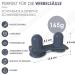 Chirogun Duo Trigger Point Presser | Suction Cup Back Massage Device for Spine Foot Neck & Sciatica Relief - Midnight Black - Buy Online on GoSupps.com